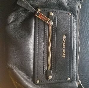 Michael Kors black leather purse